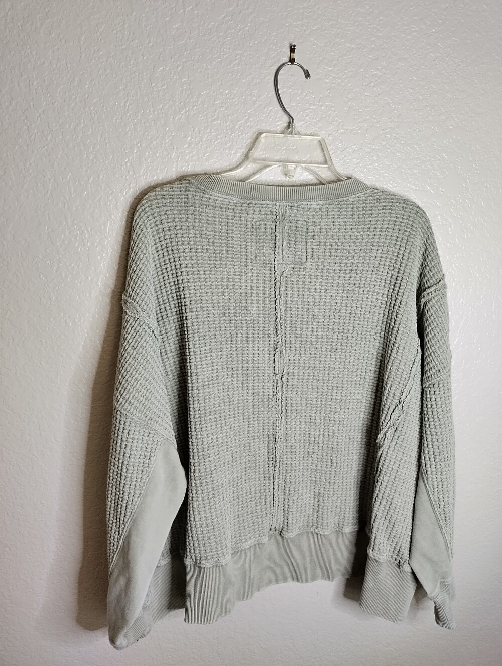 American Eagle Big Hug Waffle Sweatshirt Sz M - Picture 6 of 8